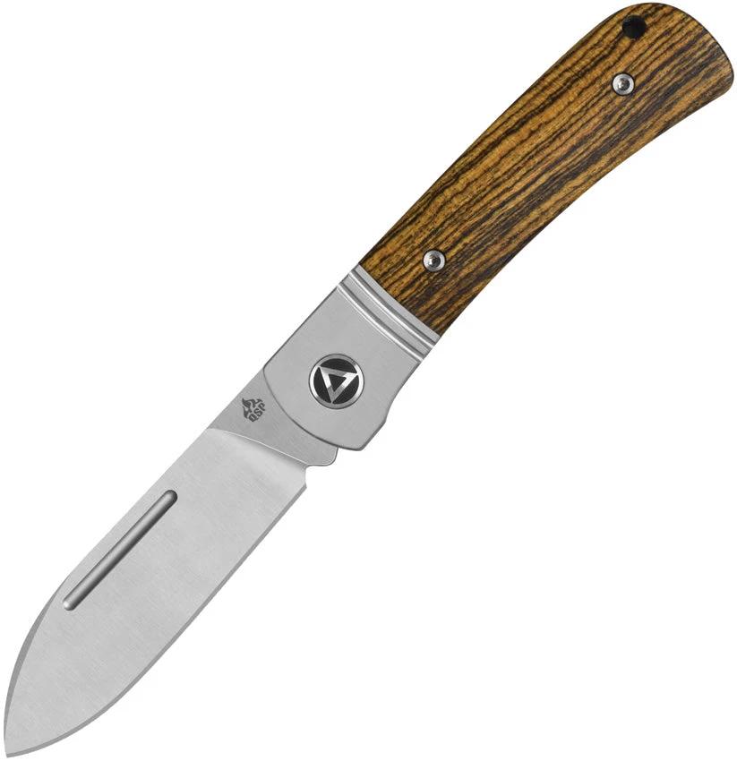QSP Hedgehog Slip Joint Knife Bocote 2.75in Blade, EDC Pocket Ready, Sleek Everyday Carry by QSP Knife