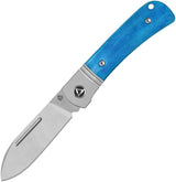 QSP Knife Hedgehog Slip Joint Blue Bone QS142SP-D by QSP Knife
