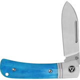 QSP Hedgehog Slip Joint Knife QS142SP-D - Blue Bone Handle With Satin 14C28N Blade For EDC Enthusiasts by QSP Knife