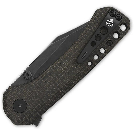 QSP Kestrel Linerlock Folding Knife - Compact EDC With 14C28N Sandvik Blade And Brown Micarta by QSP Knife
