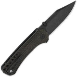 QSP Kestrel Linerlock Folding Knife - Compact EDC With 14C28N Sandvik Blade And Brown Micarta by QSP Knife