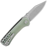 QSP Kestrel Linerlock Jade G10 Compact EDC Knife - 2.88 Inch Blade For Everyday Carry by QSP Knife