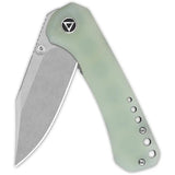 QSP Kestrel Linerlock Jade G10 Compact EDC Knife - 2.88 Inch Blade For Everyday Carry by QSP Knife
