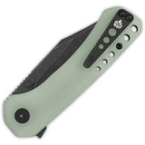 QSP Kestrel Linerlock Jade G10 EDC Knife For Compact Everyday Carry And Light Outdoor Tasks by QSP Knife