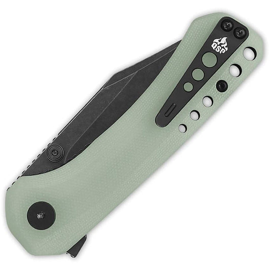 QSP Kestrel Linerlock Jade G10 EDC Knife For Compact Everyday Carry And Light Outdoor Tasks by QSP Knife