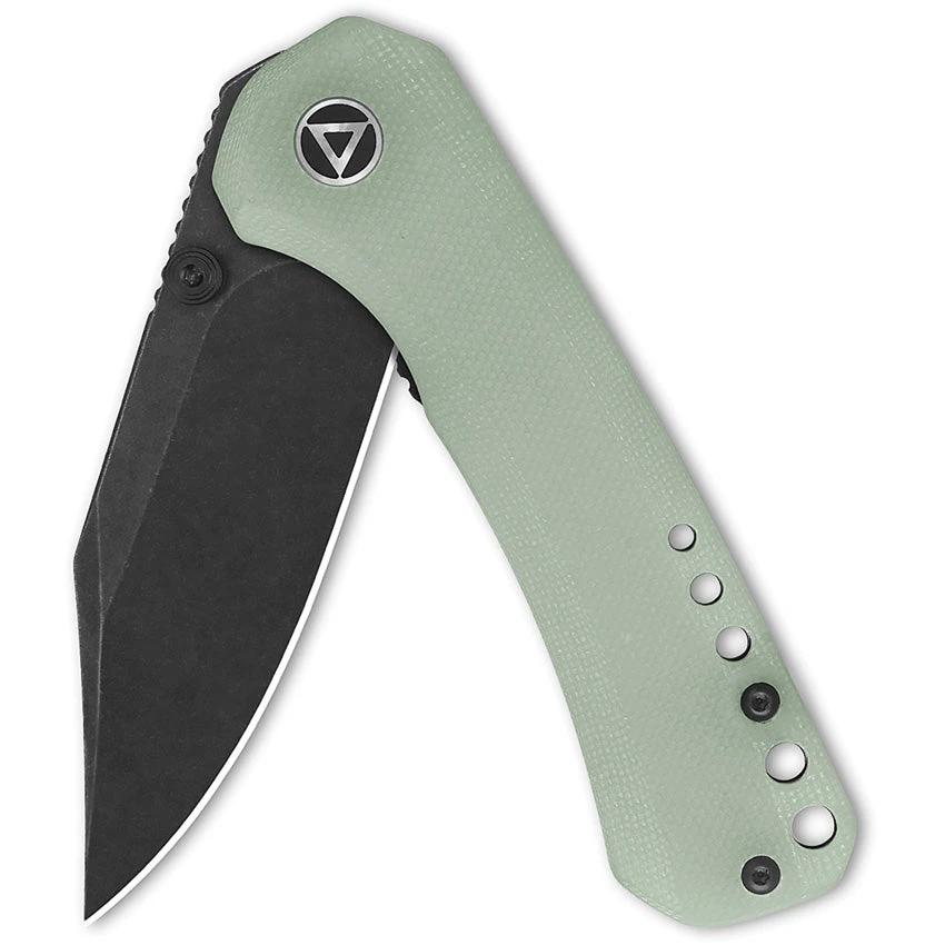 QSP Kestrel Linerlock Jade G10 EDC Knife For Compact Everyday Carry And Light Outdoor Tasks by QSP Knife