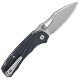 QSP Hornbill Linerlock Blue Carbon Fiber Knife - Compact EDC For Outdoor Enthusiasts by QSP Knife