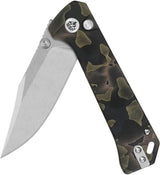 QSP Grebe Button Lock Knife Noble QS147F1 - EDC Ready One Hand Deployment with Premium Materials by QSP Knife