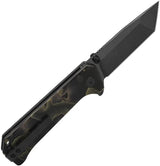 QSP Grebe QS148F2 - High Performance Compact T Button Lock Pocket Knife With S35VN Tanto Blade by QSP Knife