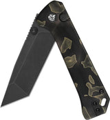 QSP Grebe QS148F2 - High Performance Compact T Button Lock Pocket Knife With S35VN Tanto Blade by QSP Knife