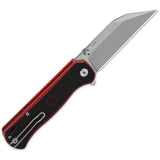 QSP Swordfish Button Lock Folding Knife - 14C28N Sandvik Blade EDC For Everyday Carry by QSP Knife