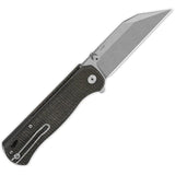 QSP Swordfish Button Lock Knife With 14C28N Stonewash Blade And Brown Micarta Handle For EDC Enthusiasts by QSP Knife