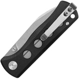 QSP Canary Linerlock Premium EDC Knife - Stonewashed 2.88in Drop Point Blade With Black G10 Handle by QSP Knife