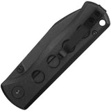 QSP Canary Linerlock Knife - Compact EDC With Black G10 Handle And 14C28N Drop Point Blade by QSP Knife