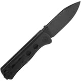 QSP Canary Linerlock Knife - Compact EDC With Black G10 Handle And 14C28N Drop Point Blade by QSP Knife