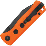 QSP Canary Linerlock EDC Knife - Bright Orange G10 Handle And 14C28N Sandvik Blade For Everyday Carry by QSP Knife