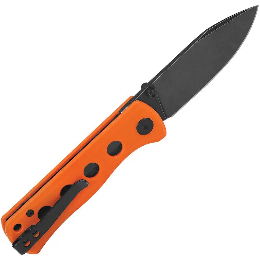 QSP Canary Linerlock EDC Knife - Bright Orange G10 Handle And 14C28N Sandvik Blade For Everyday Carry by QSP Knife