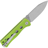 QSP Canary Linerlock Neon G10 Premium EDC Knife - High-Visibility Neon Grip With 14C28N Drop Point Blade by QSP Knife