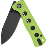 QSP Canary Linerlock Knife Neon G10 Handle - Bright Neon Green Visibility For Everyday Carry by QSP Knife