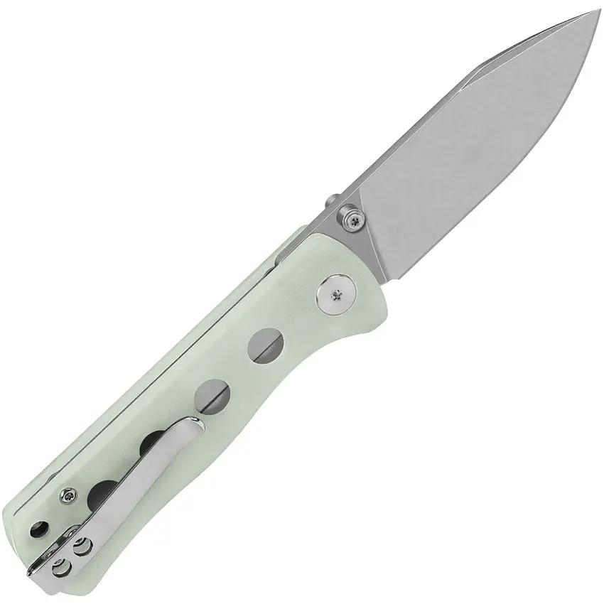 QSP Canary Linerlock Jade G10 QS150-E1 Compact Folding Knife - Everyday Carry 14C28N Stainless Steel Blade by QSP Knife
