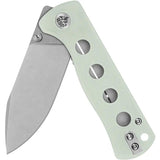 QSP Canary Linerlock Jade G10 QS150-E1 Compact Folding Knife - Everyday Carry 14C28N Stainless Steel Blade by QSP Knife