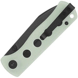 QSP Canary Linerlock Jade G10 EDC Knife - 2.88 Inch Drop Point Blade In 14C28N Steel by QSP Knife