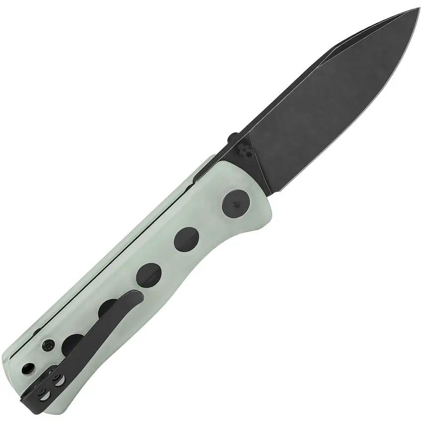 QSP Canary Linerlock Jade G10 EDC Knife - 2.88 Inch Drop Point Blade In 14C28N Steel by QSP Knife