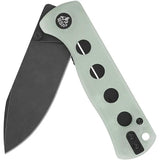 QSP Canary Linerlock Jade G10 EDC Knife - 2.88 Inch Drop Point Blade In 14C28N Steel by QSP Knife