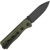 QSP Canary Linerlock Knife Olive G10 Handle 14C28N Drop Point EDC Pocket Tool - Compact Everyday Carry by QSP Knife