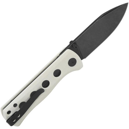 QSP Canary Linerlock Knife White G10 Handle 14C28N Drop Point Blade EDC Enthusiasts by QSP Knife