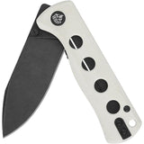 QSP Canary Linerlock Knife White G10 Handle 14C28N Drop Point Blade EDC Enthusiasts by QSP Knife