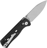 QSP Canary Premium Glyde Lock Knife - Compact EDC With 2.75 Inch 14C28N Spear Point Blade And Black G10 Handle by QSP Knife