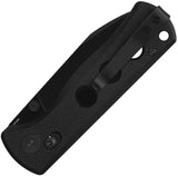 QSP Canary Glyde Lock Blackout Folding Knife - Durable 2.75 Inch Spear Point Blade In G10 Handle For EDC by QSP Knife