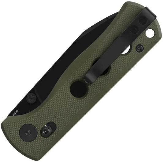 QSP Canary Glyde Lock Knife - Compact 2.75 Inch Blade With 14C28N Sandvik Steel And OD Green G10 Handle For EDC by QSP Knife