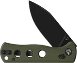 QSP Canary Glyde Lock Knife - Compact 2.75 Inch Blade With 14C28N Sandvik Steel And OD Green G10 Handle For EDC by QSP Knife