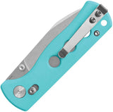 QSP Canary Glyde Lock Knife - Tiffany Blue G10 Handle With 2.75 Inch Sandvik 14C28N Blade For EDC by QSP Knife
