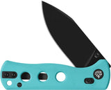 QSP Canary Glyde Lock Folding Knife - Tiffany Blue G10 Handle with 14C28N Sandvik Blade by QSP Knife