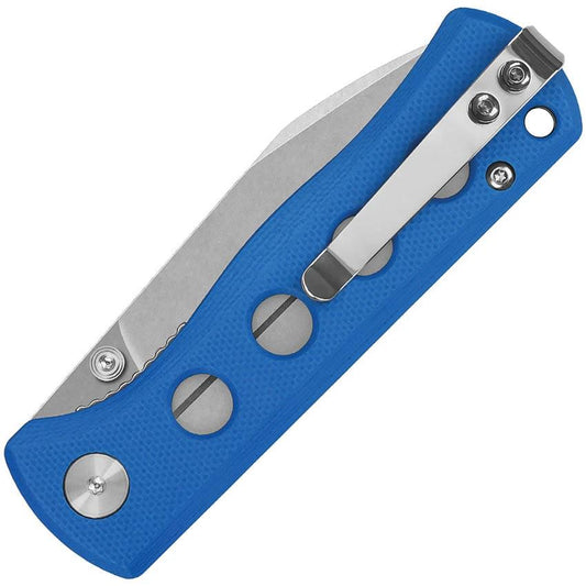 Premium QSP Canary Linerlock Knife Blue G10 Handle 14C28N Drop Point Blade For EDC Enthusiasts by QSP Knife