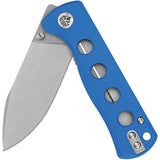 Premium QSP Canary Linerlock Knife Blue G10 Handle 14C28N Drop Point Blade For EDC Enthusiasts by QSP Knife