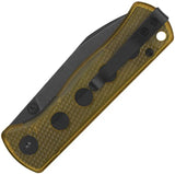 QSP Canary Linerlock Knife Ultem Handle Black Stonewash 14C28N Drop Point - Compact EDC For Enthusiasts by QSP Knife