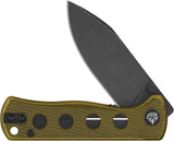 QSP Canary Linerlock Knife Ultem Handle Black Stonewash 14C28N Drop Point - Compact EDC For Enthusiasts by QSP Knife