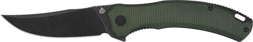 QSP Knife Walrus Linerlock Black Green QS151-C2 by QSP Knife