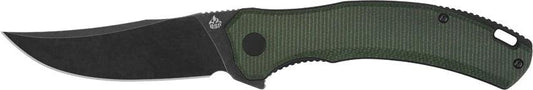 QSP Knife Walrus Linerlock Black Green QS151-C2 by QSP Knife