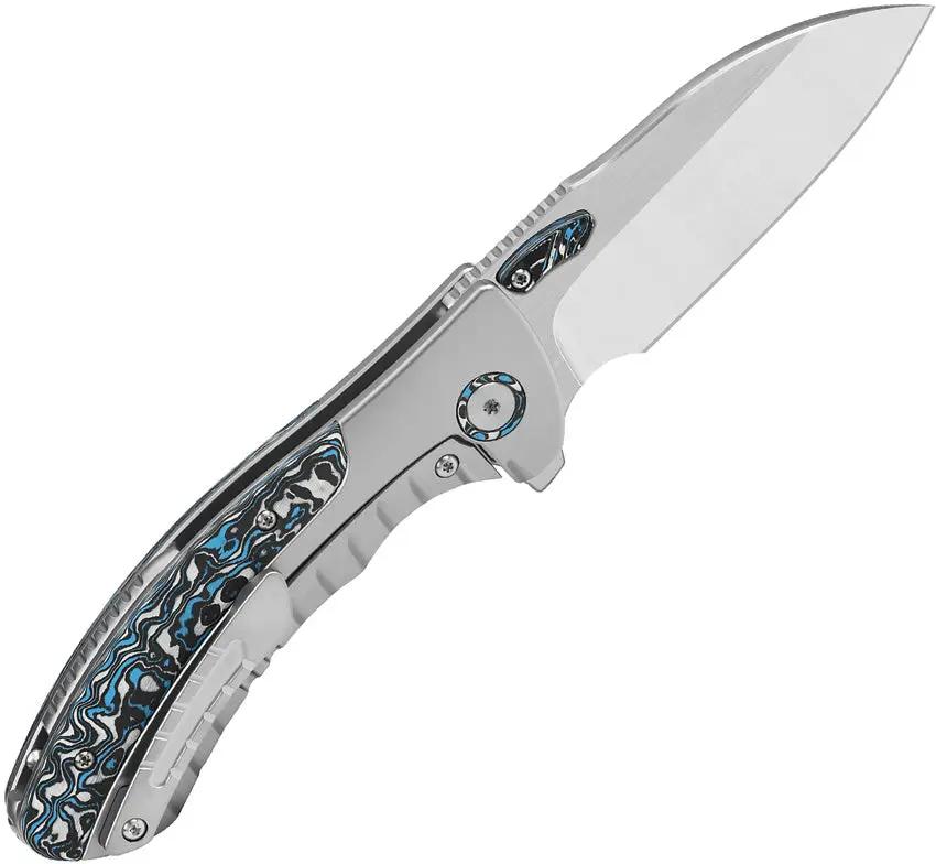 QSP Capybara Framelock Ti CF - Premium M390 Blade With Titanium Frame And Carbon Fiber Inlays For EDC Enthusiasts by QSP Knife
