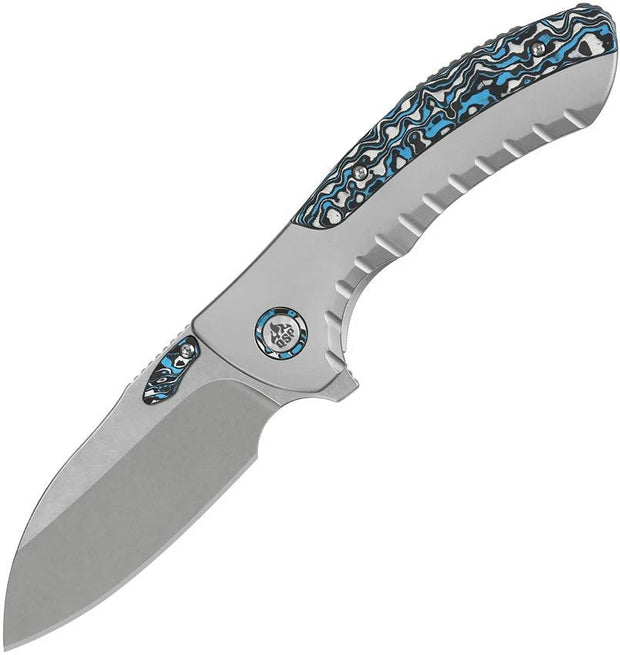 QSP Capybara Framelock Titanium Knife With Carbon Fiber Inlays M390 3 Inch Blade EDC by QSP Knife