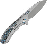 QSP Capybara Framelock Titanium Knife With Carbon Fiber Inlays M390 3 Inch Blade EDC by QSP Knife