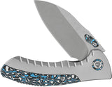 QSP Capybara Framelock Titanium Knife With Carbon Fiber Inlays M390 3 Inch Blade EDC by QSP Knife