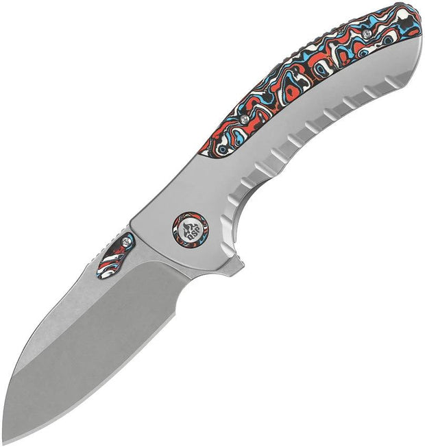 QSP Knife Capybara Framelock Ti CF QS152-B2 by QSP Knife