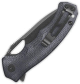 QSP Gorilla Linerlock Knife Black Micarta 14C28N Stonewash Blade, 4.5 Inch Closed, EDC Everyday Carry by QSP Knife