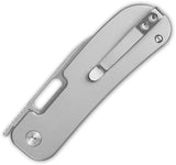 QSP Knife Variant PE Linerlock Ti QS154E - Ultralight Bead Blast Titanium Handle With 3-Inch Stonewash 14C28N Blade by QSP Knife